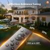 image:imageaddlon 100FT Outdoor String Lights with Remote Dimmable Patio Lights Waterproof Shatterproof Edison Bulb for Outside Backyard Porch Garden Bistro Pergola Party Decor Warm Ambience Lighting50FT