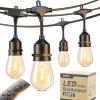 image:imageaddlon 100FT Outdoor String Lights with Remote Dimmable Patio Lights Waterproof Shatterproof Edison Bulb for Outside Backyard Porch Garden Bistro Pergola Party Decor Warm Ambience Lighting200FT