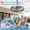 image:imageaddlon 20 Inch Outdoor Ceiling Fan with Light for Patio IP65 Waterproof Plug in Caged Hanging Fan Remote Control 3 CCT 6 Speeds Reversible Outdoor Fan for Gazebo Pergola PorchMatte Black  With Light