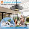 image:imageaddlon Outdoor Ceiling Fan with Light for Patios 20 IP65 Waterproof Gazebo Fan RemoteampAPP Control 6 Speeds 3CCT Dimmable Plug in Ceiling Fan with Hook Hanging Caged Fan for Pergola Porch Canopy24 inch With Light