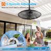 image:imageaddlon Outdoor Ceiling Fan with Light for Patios 20 IP65 Waterproof Gazebo Fan RemoteampAPP Control 6 Speeds 3CCT Dimmable Plug in Ceiling Fan with Hook Hanging Caged Fan for Pergola Porch Canopy20 inch No Light