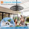 image:imageaddlon Outdoor Ceiling Fan with Light for Patios 20 IP65 Waterproof Gazebo Fan RemoteampAPP Control 6 Speeds 3CCT Dimmable Plug in Ceiling Fan with Hook Hanging Caged Fan for Pergola Porch Canopy24 inch No Light