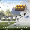 image:imageaddlon 102FT96FT6 Solar String Lights Outdoor Waterproof with USB Port amp Remote Control Solar Patio Lights for Outside Solar Powered with 34 LED Dimmable Bulbs for Porch Garden Deck Halloween966FT32 Sockets