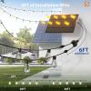 image:imageaddlon 102FT96FT6 Solar String Lights Outdoor Waterproof with USB Port amp Remote Control Solar Patio Lights for Outside Solar Powered with 34 LED Dimmable Bulbs for Porch Garden Deck Halloween966FT48 Sockets