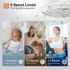 image:imageaddlon Ceiling Fans with Lights and Remote 24 Low Profile Ceiling Fans 30006000K Dimmable Modern Flush Mount LED Fan Light Fandelier Ceiling Fan for Bedroom Kitchen Living Room BlackWhite  Crystal