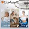 image:imageaddlon Ceiling Fans with Lights and Remote 24 Low Profile Ceiling Fans 30006000K Dimmable Modern Flush Mount LED Fan Light Fandelier Ceiling Fan for Bedroom Kitchen Living Room BlackBlack  Crystal