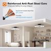 image:imageaddlon Ceiling Fans with Lights and Remote 24 Low Profile Ceiling Fans 30006000K Dimmable Modern Flush Mount LED Fan Light Fandelier Ceiling Fan for Bedroom Kitchen Living Room WhiteBlack