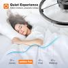 image:imageaddlon Ceiling Fans with Lights and Remote 24 Low Profile Ceiling Fans 30006000K Dimmable Modern Flush Mount LED Fan Light Fandelier Ceiling Fan for Bedroom Kitchen Living Room WhiteBlack