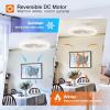 image:imageaddlon Ceiling Fans with Lights and Remote 24 Low Profile Ceiling Fans 30006000K Dimmable Modern Flush Mount LED Fan Light Fandelier Ceiling Fan for Bedroom Kitchen Living Room WhiteWhite