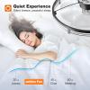 image:imageaddlon Ceiling Fans with Lights and Remote 24 Low Profile Ceiling Fans 30006000K Dimmable Modern Flush Mount LED Fan Light Fandelier Ceiling Fan for Bedroom Kitchen Living Room WhiteBlack  Striped