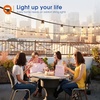 image:imageaddlon 100FT LED Outdoor String Lights with APP Control Waterproof Patio Lights with Shatterproof ST38 Bulbs Dimmable Outside Hanging Light Connectable for Porch Backyard Bristo Garden25FT8 Sockets