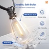 image:imageaddlon 100FT LED Outdoor String Lights with APP Control Waterproof Patio Lights with Shatterproof ST38 Bulbs Dimmable Outside Hanging Light Connectable for Porch Backyard Bristo Garden100FT50 Sockets