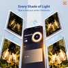 image:imageaddlon 100FT LED Outdoor String Lights with APP Control Waterproof Patio Lights with Shatterproof ST38 Bulbs Dimmable Outside Hanging Light Connectable for Porch Backyard Bristo Garden100FTSmart