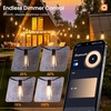 image:imageaddlon 196FT Outdoor String Lights for Outside with APP Control Waterproof Patio Lights with Plastic ST38 LED Edison Bulbs Outdoor Lighting Extra Long for Backyard Bistro Porch Garden Pergola Party196FTSmart