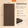 image:imageaddlon Wood Wall Panels for Wall 4 Pack 472 x 236 Acoustic Wall Panels Wood Slat Acoustic Panels for Noise Cancelling and Decoration Living Room Bedroom Office Walnut