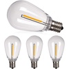 image:imageaddlon LED Replacement Bulbs 1W S14 4 Pack Waterproof E17 Screw Base for Outdoor LED String Lights ShatterproofE174 Count Pack of 11W