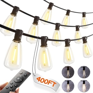 image:imageaddlon 196FT Outdoor String Lights for Outside with APP Control Waterproof Patio Lights with Plastic ST38 LED Edison Bulbs Outdoor Lighting Extra Long for Backyard Bistro Porch Garden Pergola Party400FT