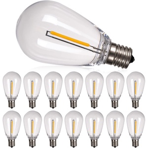 image:imageaddlon LED Replacement Bulbs 1W S14 4 Pack Waterproof E17 Screw Base for Outdoor LED String Lights ShatterproofE1715 Count Pack of 11W