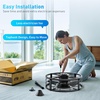 image:imageaddlon 20 Inch Outdoor Ceiling Fans with Lights IP65 Waterproof Plug in Caged Hanging Fan for Gazebo Remote Control 3 CCT 6 Speeds Reversible Outdoor Fan for Patio Pergola PorchBlack