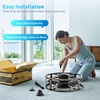 image:imageaddlon 20 Inch Outdoor Ceiling Fans with Lights IP65 Waterproof Plug in Caged Hanging Fan for Gazebo Remote Control 3 CCT 6 Speeds Reversible Outdoor Fan for Patio Pergola PorchBlack Brushed Gold