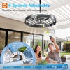 image:imageaddlon 20 Inch Outdoor Ceiling Fans with Lights IP65 Waterproof Plug in Caged Hanging Fan for Gazebo Remote Control 3 CCT 6 Speeds Reversible Outdoor Fan for Patio Pergola PorchGraphite Black