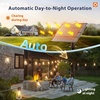 image:imageaddlon 150FT1446 Solar String Lights Outdoor with Remote LongLasting Waterproof Patio Lights Dimmable amp Timable Hanging Solar Light with 45 LED Bulbs for Outside Yard Garden Camping Gazebo966FT48 Sockets