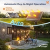 image:imageaddlon 150FT1446 Solar String Lights Outdoor with Remote LongLasting Waterproof Patio Lights Dimmable amp Timable Hanging Solar Light with 45 LED Bulbs for Outside Yard Garden Camping Gazebo966FT32 Sockets