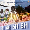 image:imageaddlon 150FT1446 Solar String Lights Outdoor with Remote LongLasting Waterproof Patio Lights Dimmable amp Timable Hanging Solar Light with 45 LED Bulbs for Outside Yard Garden Camping Gazebo1446FT45 Sockets