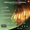 image:imageaddlon 150FT1446 Solar String Lights Outdoor with Remote LongLasting Waterproof Patio Lights Dimmable amp Timable Hanging Solar Light with 45 LED Bulbs for Outside Yard Garden Camping Gazebo966FT32 Sockets