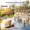 image:imageaddlon 150FT1446 Solar String Lights Outdoor with Remote LongLasting Waterproof Patio Lights Dimmable amp Timable Hanging Solar Light with 45 LED Bulbs for Outside Yard Garden Camping Gazebo966FT32 Sockets