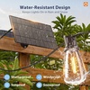 image:imageaddlon 150FT1446 Solar String Lights Outdoor with Remote LongLasting Waterproof Patio Lights Dimmable amp Timable Hanging Solar Light with 45 LED Bulbs for Outside Yard Garden Camping Gazebo1926FT64 Sockets