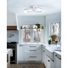 image:imageaddlon 2 Pack Ceiling Fans with Lights and Remote 20 Low Profile Ceiling Fans 30006000K Dimmable Modern Flush Mount LED Fan Light Fandelier Ceiling Fan for Bedroom Kitchen Living RoomWhite  Starry