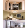 image:imageaddlon 2 Pack Ceiling Fans with Lights and Remote 20 Low Profile Ceiling Fans 30006000K Dimmable Modern Flush Mount LED Fan Light Fandelier Ceiling Fan for Bedroom Kitchen Living RoomWhite  Starry
