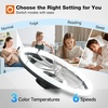 image:imageaddlon 2 Pack Ceiling Fans with Lights and Remote 20 Low Profile Ceiling Fans 30006000K Dimmable Modern Flush Mount LED Fan Light Fandelier Ceiling Fan for Bedroom Kitchen Living RoomBlack  Frosted
