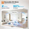 image:imageaddlon 2 Pack Ceiling Fans with Lights and Remote 20 Low Profile Ceiling Fans 30006000K Dimmable Modern Flush Mount LED Fan Light Fandelier Ceiling Fan for Bedroom Kitchen Living RoomWhite  Frosted