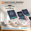 image:imageaddlon 2 Pack Ceiling Fans with Lights and Remote 20 Low Profile Ceiling Fans 30006000K Dimmable Modern Flush Mount LED Fan Light Fandelier Ceiling Fan for Bedroom Kitchen Living RoomBlack
