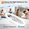 image:imageaddlon 2 Pack Ceiling Fans with Lights and Remote 20 Low Profile Ceiling Fans 30006000K Dimmable Modern Flush Mount LED Fan Light Fandelier Ceiling Fan for Bedroom Kitchen Living RoomWhite  Frosted