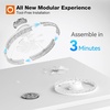 image:imageaddlon 2 Pack Ceiling Fans with Lights and Remote 20 Low Profile Ceiling Fans 30006000K Dimmable Modern Flush Mount LED Fan Light Fandelier Ceiling Fan for Bedroom Kitchen Living RoomWhite