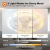 image:imageaddlon 2 Pack Ceiling Fans with Lights and Remote 20 Low Profile Ceiling Fans 30006000K Dimmable Modern Flush Mount LED Fan Light Fandelier Ceiling Fan for Bedroom Kitchen Living RoomWhite