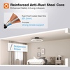 image:imageaddlon 2 Pack Ceiling Fans with Lights and Remote 20 Low Profile Ceiling Fans 30006000K Dimmable Modern Flush Mount LED Fan Light Fandelier Ceiling Fan for Bedroom Kitchen Living RoomBlack