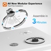 image:imageaddlon 2 Pack Ceiling Fans with Lights and Remote 20 Low Profile Ceiling Fans 30006000K Dimmable Modern Flush Mount LED Fan Light Fandelier Ceiling Fan for Bedroom Kitchen Living RoomBlack
