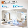 image:imageaddlon 2 Pack Ceiling Fans with Lights and Remote 20 Low Profile Ceiling Fans 30006000K Dimmable Modern Flush Mount LED Fan Light Fandelier Ceiling Fan for Bedroom Kitchen Living RoomBlack