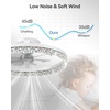 image:imageaddlon 2 Pack Ceiling Fans with Lights and Remote 20 Low Profile Ceiling Fans 30006000K Dimmable Modern Flush Mount LED Fan Light Fandelier Ceiling Fan for Bedroom Kitchen Living RoomWhite
