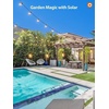 image:imageaddlon 50FT Solar String Lights for Outside G50 Waterproof with USB Port Solar Patio Lights Outdoor Solar Powered LED Bulbs 3 Light Modes for Backyard Porch Garden Market Bistro Camping56FT