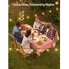 image:imageaddlon 50FT Solar String Lights for Outside G50 Waterproof with USB Port Solar Patio Lights Outdoor Solar Powered LED Bulbs 3 Light Modes for Backyard Porch Garden Market Bistro Camping200FT
