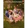 image:imageaddlon 50FT Solar String Lights for Outside G50 Waterproof with USB Port Solar Patio Lights Outdoor Solar Powered LED Bulbs 3 Light Modes for Backyard Porch Garden Market Bistro Camping100FT