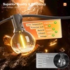 image:imageaddlon 100FT2Pack50FT Outdoor String Lights G40 Globe LED Patio Lights Waterproof with 54 Shatterproof Bulbs4 Spare ETL Dimmable Outside Hanging Lights Connectable for Yard Garden Backyard200FT100 Sockets
