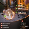 image:imageaddlon 100FT2Pack50FT Outdoor String Lights G40 Globe LED Patio Lights Waterproof with 54 Shatterproof Bulbs4 Spare ETL Dimmable Outside Hanging Lights Connectable for Yard Garden Backyard50FT25 Sockets