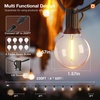 image:imageaddlon 100FT2Pack50FT Outdoor String Lights G40 Globe LED Patio Lights Waterproof with 54 Shatterproof Bulbs4 Spare ETL Dimmable Outside Hanging Lights Connectable for Yard Garden Backyard200FT100 Sockets