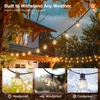 image:imageaddlon 100FT2Pack50FT Outdoor String Lights G40 Globe LED Patio Lights Waterproof with 54 Shatterproof Bulbs4 Spare ETL Dimmable Outside Hanging Lights Connectable for Yard Garden Backyard100FT